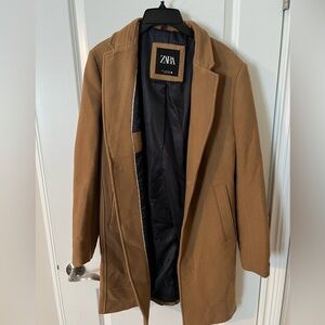 Zara, Men’s M, Camel Overcoat